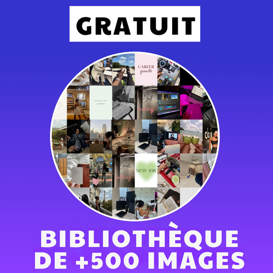 Bibliothèque de plus de 500 images