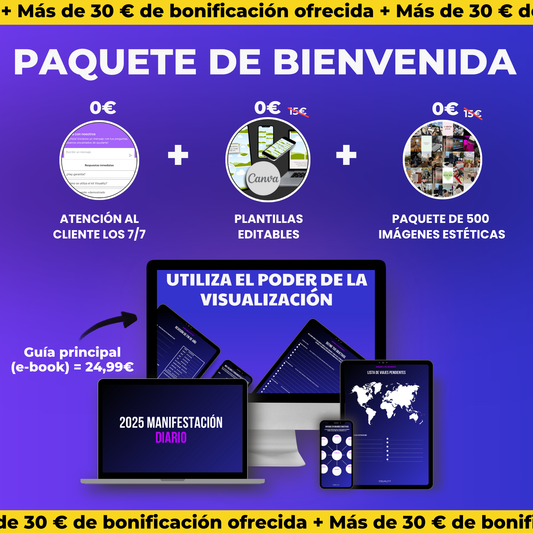 Visuality - Paquete de Bienvenida de Visionboard